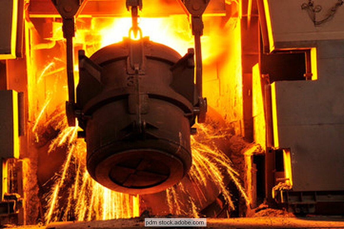Steelmaking (stock image)