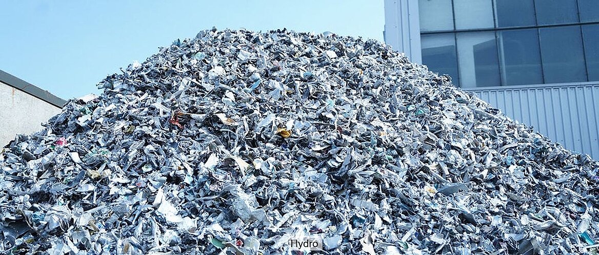Pile of aluminium scrap