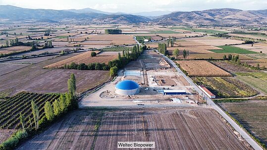 Weltec biogas plant in Greece