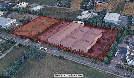Site of Morssinkhof-Rymoplast's new LDPE film recycling plant in Markranstädt, Germany.