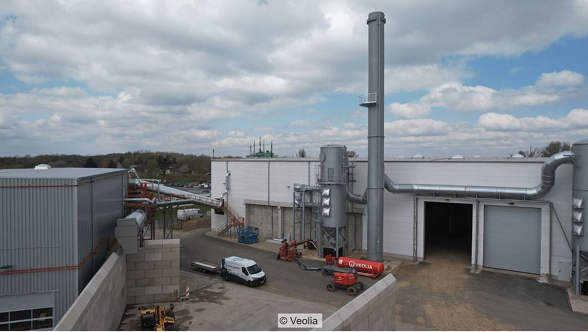 Photo of Veolia's new waste wood processing facility in Lengede, Germany