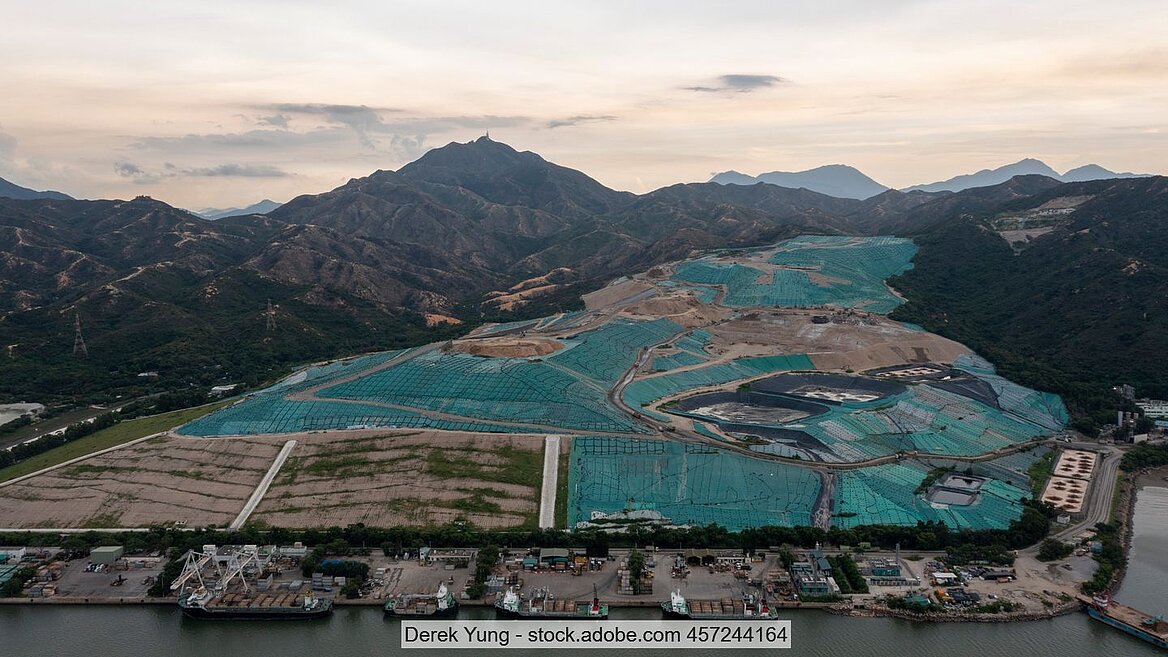 Hong Kong's West New Territories Landfill in 2018