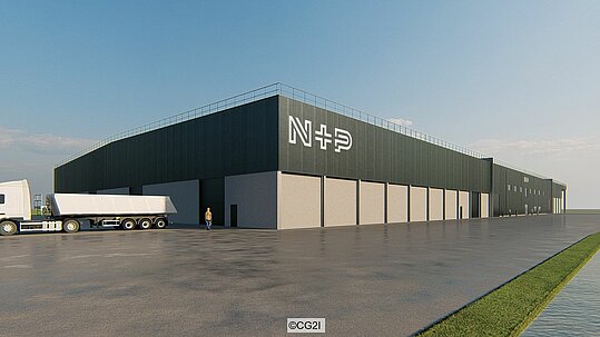 Artist's rendering of future N+P solid recovered fuel processing plant in Isbergues, France
