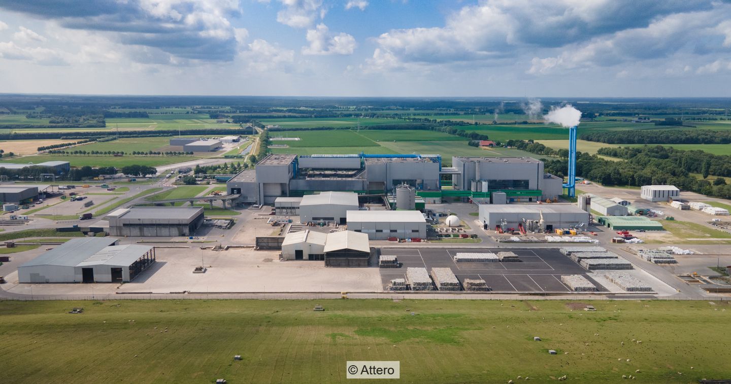 Attero's Wijster location, housing post-separation, packaging sorting, plastics recycling,Energy-from-Waste, anaerobic digestion, composting, minerals recycling and landfill operations