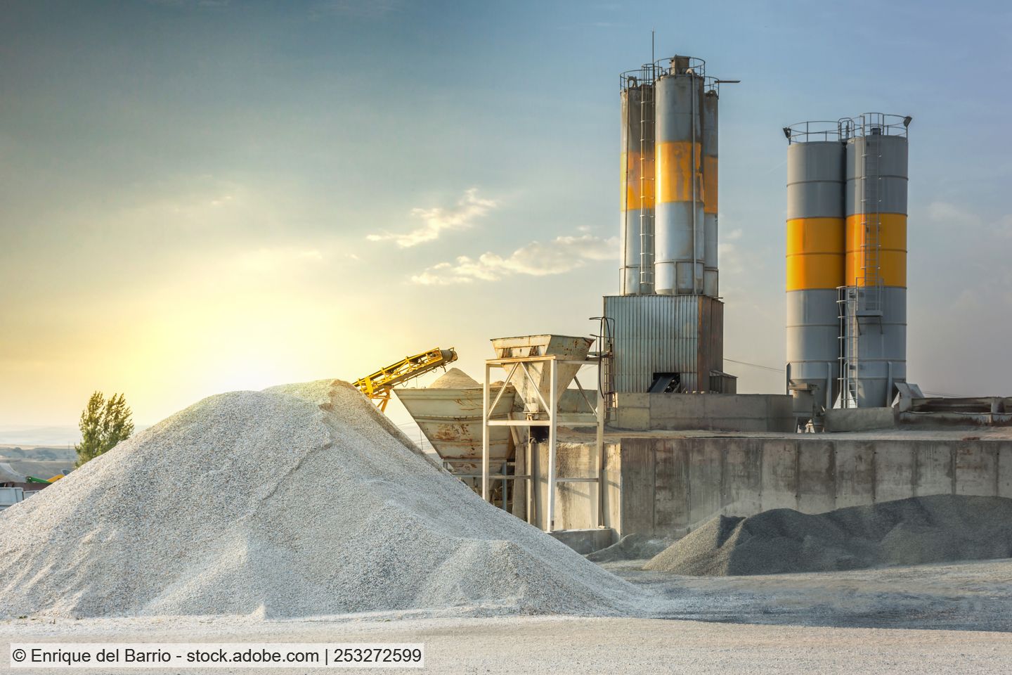 Stock photo of a cement factory