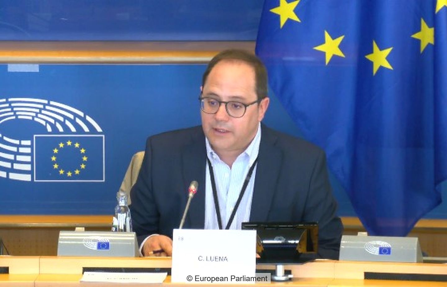MEP César Luena, vice-chairmpan of the European Parliament's Environment Committee