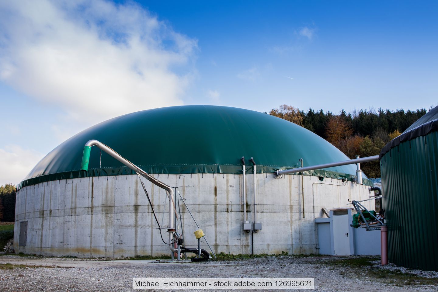 biogas plant, stock photo